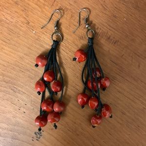 Red Seed Earrings
